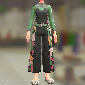 Dessert du jour サロペット&トップスセット スピリットブラック|グリーン 9300円