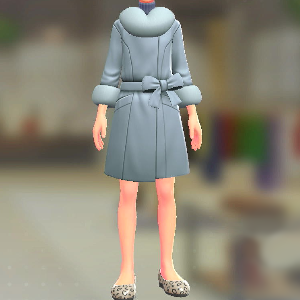 KiraKiraLiy ファーコート&ニットセット ライトブルー|ブルーグレー 8000円