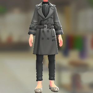 Dessert du jour トレンチコート&パンツセット グレー|ブラック×ブラック 7800円