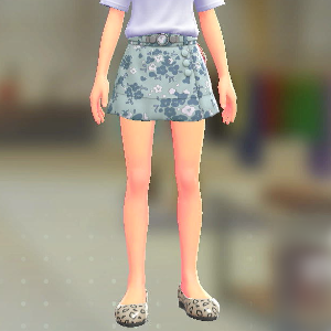 KiraKiraLiy ラップキュロットセット はながらブルー|ペールブルー 5500円