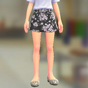 KiraKiraLiy ラップキュロットセット はながらブラック|ブラック 5500円