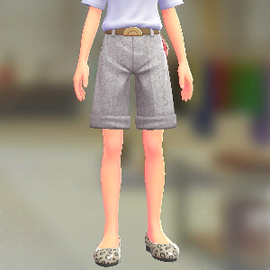 KiraKiraLiy ショートテーパードセット ホワイトフラワー|ブラウン 4600円