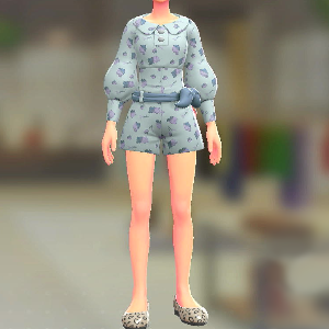 KiraKiraLiy ロンパース&ベルトセット スイートブルー|ペールブルー 8000円