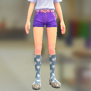 KiraKiraLiy ランデブーハイソックス ブルー 1000円