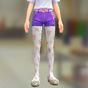 KiraKiraLiy はながらタイツ ホワイト 1100円