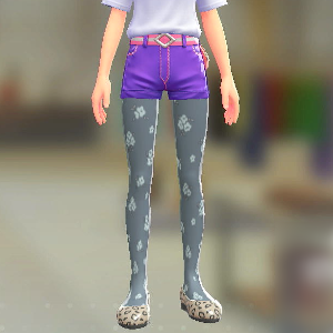 KiraKiraLiy はながらタイツ フォグブルー 1100円