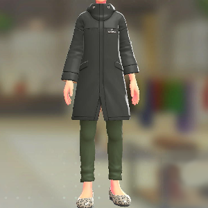 モッズコート＆パンツセット	ブラック｜モスグリーン	3500円