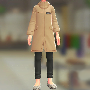 モッズコート＆パンツセット	ライトキャメル｜ブラック	3500円