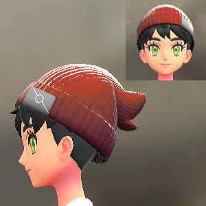 リブあみニットキャップ レッド 1400円