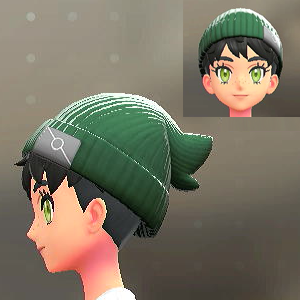 リブあみニットキャップ グリーン 1400円