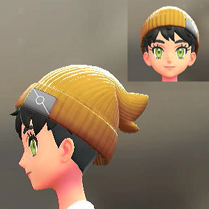 リブあみニットキャップ イエロー 1400円