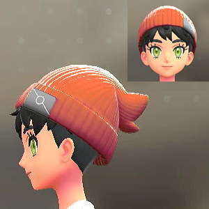 リブあみニットキャップ オレンジ 1400円