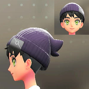 リブあみニットキャップ パープル 1400円