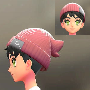 リブあみニットキャップ ピンク 1400円