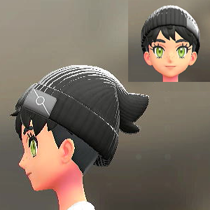 リブあみニットキャップ ブラック 1400円