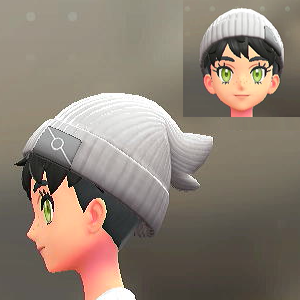 リブあみニットキャップ ホワイト 1400円