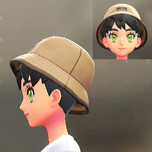 バイカラーバケットハット	ライトキャメル	1600円