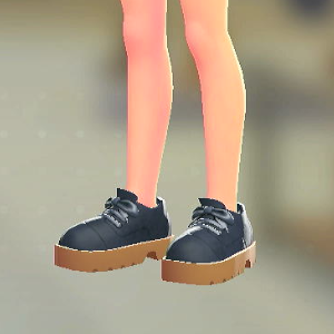 レースアップシューズ ネイビー 2200円