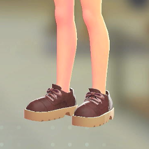 レースアップシューズ ボルドー 2200円