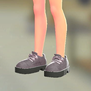 レースアップシューズ ピンクグレー 2200円