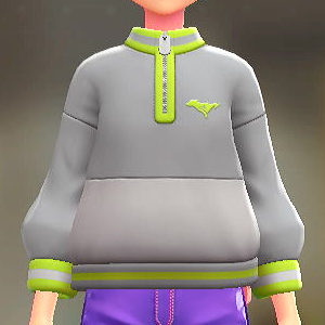 DENSOKU バイカラージップスウェット グレー×イエロー 5500円