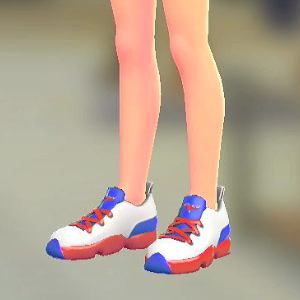 DENSOKU ミッドカットスニーカー トリコロール 4000円