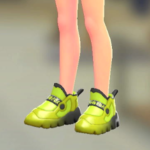 DENSOKU ボリュームソールスニーカー イエロー 5000円