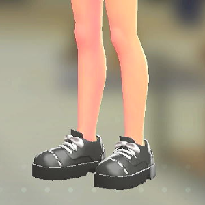 Dessert du jour レースアップシューズ ラスターブラック 4800円