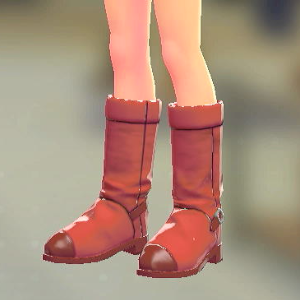 Dessert du jour エナメルトゥロングブーツ レッド 5000円