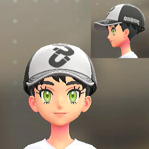 KiraKiraLiy マグネットパターンキャップ ホワイト×ブラック 2700円