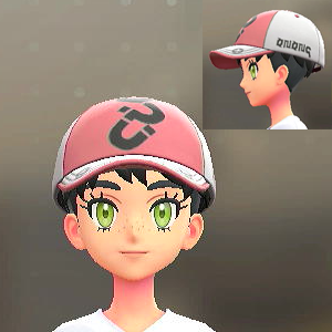 KiraKiraLiy マグネットパターンキャップ ピンク×ホワイト 2700円