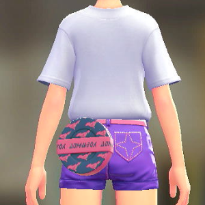 DENSOKU デンソクロゴサークルポーチ ネイビー×ピンク 3500円