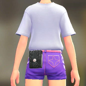 Dessert du jour スパンコールスクエアポーチ ブラック 3500円