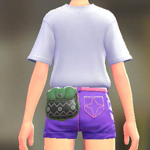 Dessert du jour パターンボアポーチ サイケブラック 4000円