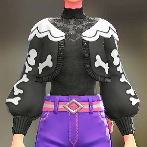 KiraKiraLiy カーディガン&ブラウスセット ボーンリボンブラック|ブラック 6200円