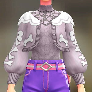 KiraKiraLiy カーディガン&ブラウスセット ボーンリボンパープル|ペールパープル 6200円