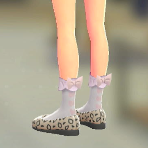 KiraKiraLiy ボーンリボンソックス ホワイト×パープル 1000円