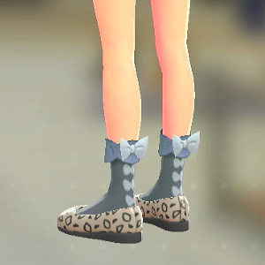 KiraKiraLiy ボーンリボンソックス ブルー×ブルー 1000円