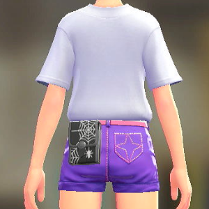 KiraKiraLiy くものすスクエアポーチ ブラック 4500円