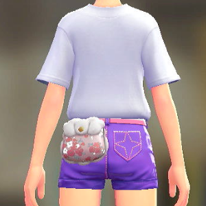 KiraKiraLiy はながらボアポーチ ピンク 4000円