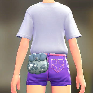 KiraKiraLiy はながらボアポーチ ブルー 4000円