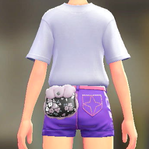 KiraKiraLiy はながらボアポーチ ブラック 4000円