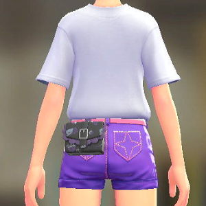 KiraKiraLiy パターンフリルポーチ スイートブラック 4500円