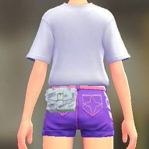 KiraKiraLiy パターンフリルポーチ スイートブルー 4500円