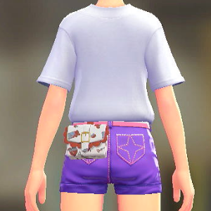 KiraKiraLiy パターンフリルポーチ スイートホワイト 4500円