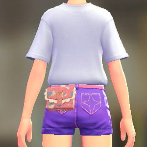 KiraKiraLiy パターンフリルポーチ スイートピンク 4500円