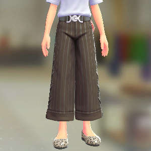 ワイドパンツセット	ダークブラウン｜グレー	2800円
