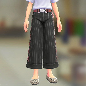 ワイドパンツセット	ブラック｜ボルドー	2800円