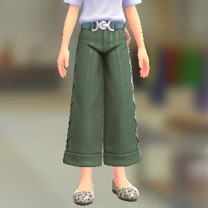 ワイドパンツセット	オリーブ｜フォグブルー	2800円