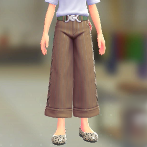 ワイドパンツセット	ライトブラウン｜オリーブ	2800円